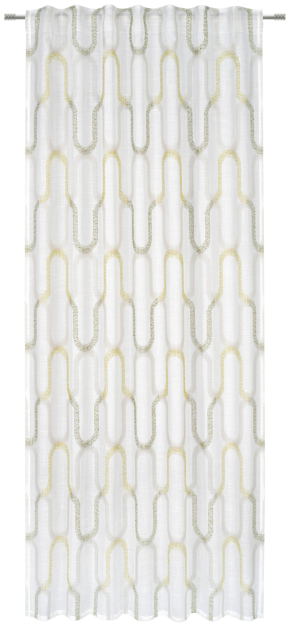 FERTIGVORHANG halbtransparent  - Grün, KONVENTIONELL, Textil (135/245cm) - Esposa