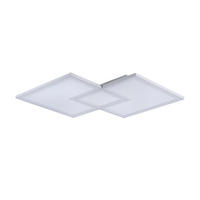 LED-DECKENLEUCHTE 51 W    67/67/5 cm  - Weiss, Trend, Kunststoff/Metall (67/67/5cm) - Novel