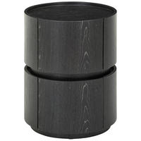 NACHTSCHRANK 40/50/40 cm, Schwarz,  - Schwarz, Design, Holzwerkstoff (40/50/40cm) - Novel