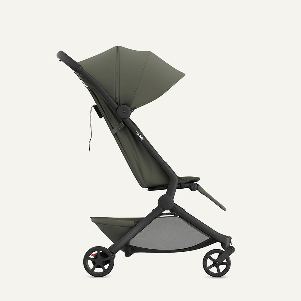 DJEČJA KOLICA   - maslinasto zelena, Basics, metal/tekstil (77/45/103cm) - BEBETTO