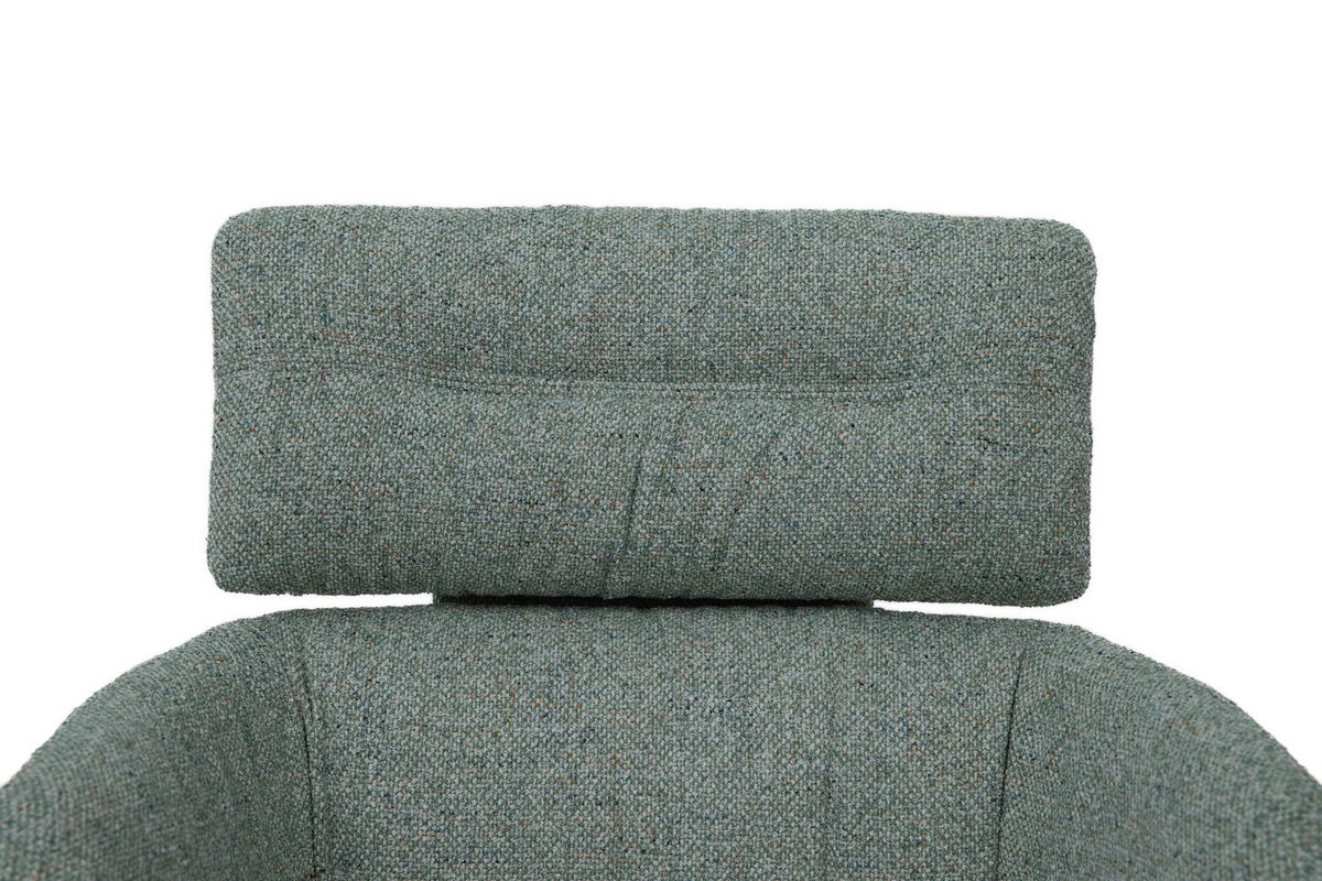 ARMLEHNSTUHL  in Eisen Webstoff  - Schwarz/Grün, Design, Textil/Metall (62/92/66cm) - Dieter Knoll