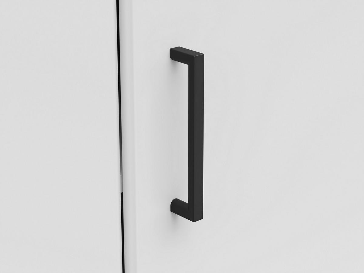 ECKKOMMODE 71,5/83/71,5 cm  in Weiss  - Weiss/Anthrazit, Modern, Holzwerkstoff/Kunststoff (71,5/83/71,5cm) - Carryhome