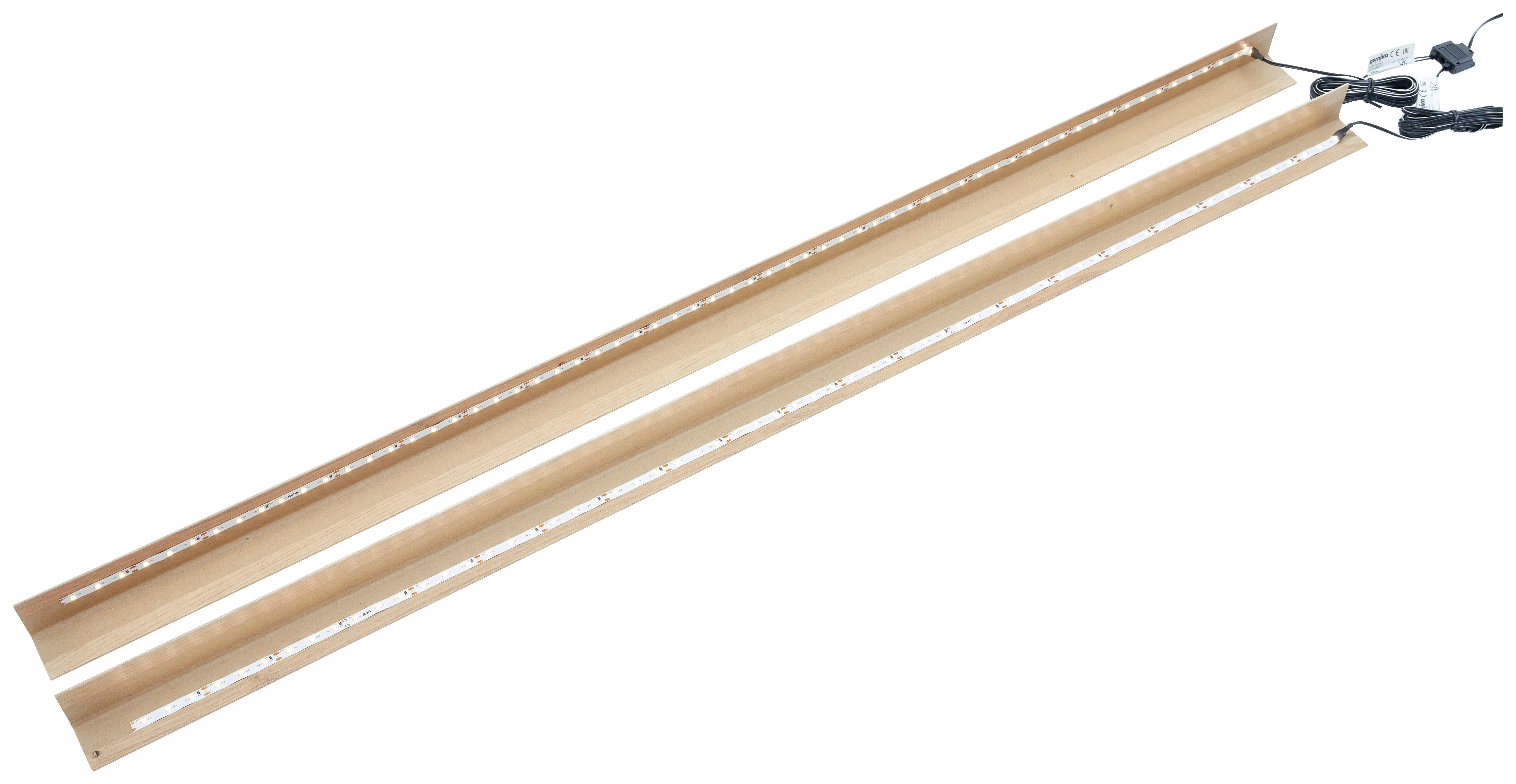 LED-STRIP 109,0 cm  - Schwarz/Weiß, KONVENTIONELL, Kunststoff (109,0cm) - Livetastic