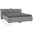 POLSTERBETT 180/200 cm - Petrol/Alufarben, Design, Textil/Metall (180/200cm) - Novel