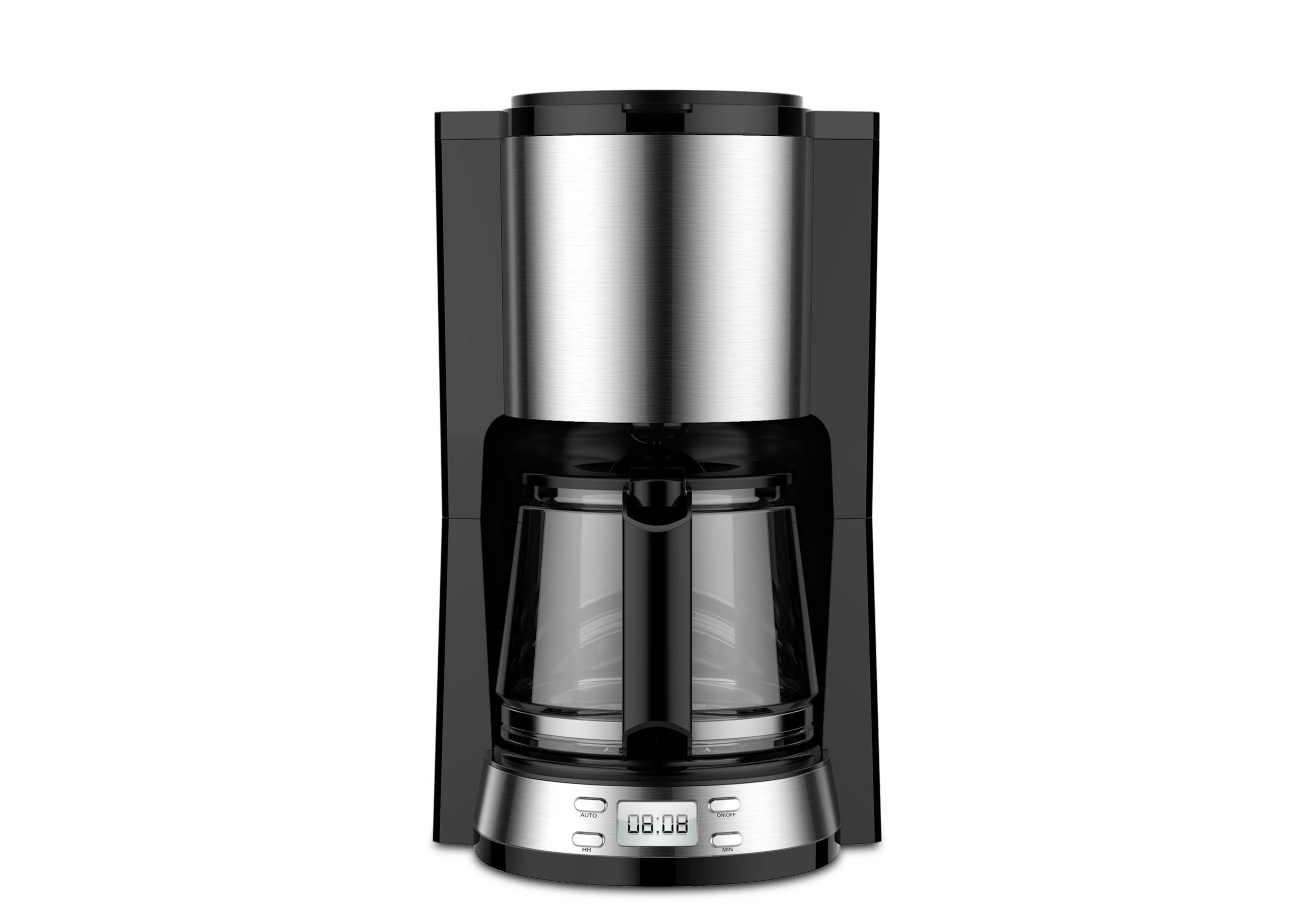 FILTERKAFFEEMASCHINE  - Klar/Edelstahlfarben, Design, Glas/Kunststoff (24/23/37cm) - Mican
