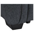 ECKSOFA Dunkelgrau Flachgewebe  - Dunkelgrau/Schwarz, MODERN, Kunststoff/Textil (182/237cm) - Carryhome
