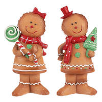 VÁNOČNÍ FIGURKA - hnědá, Basics, keramika (10/20/6cm)