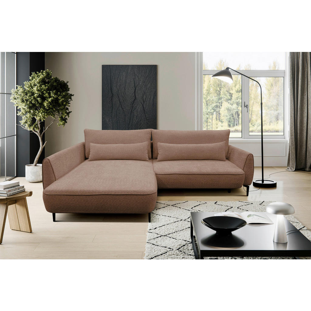 MID.YOU ROHOVÁ SEDAČKA, textil, hnedá