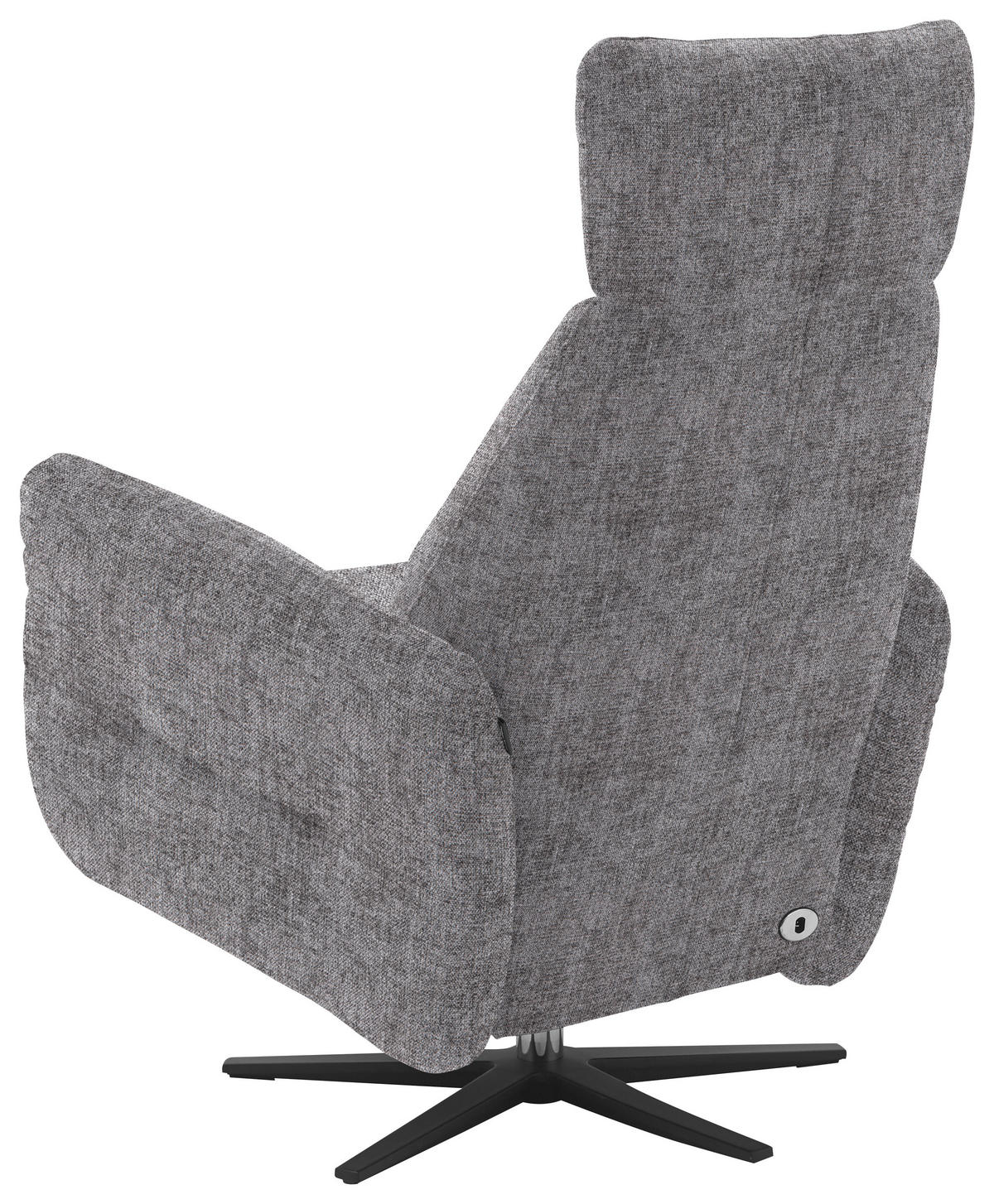 RELAXSESSEL in Textil Grau  - Schwarz/Grau, Design, Textil/Metall (78/113/90cm) - Dieter Knoll
