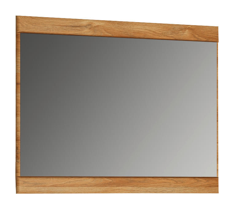 OGLEDALO, 92,8/72,7/3,6 cm steklo, leseni material  - barve hrasta, Konvencionalno, steklo/leseni material (92,8/72,7/3,6cm) - Venda