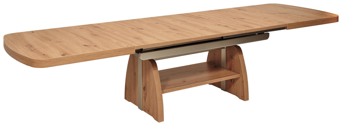 COUCHTISCH in Holz 125-245/75/55-74 cm  - Wildeiche, Konventionell, Holz (125-245/75/55-74cm) - Venda