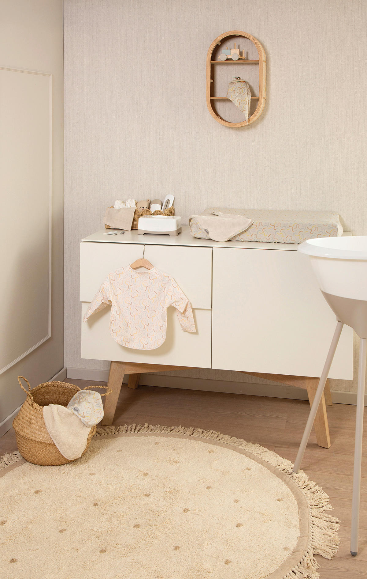 BABYBADESET White 8-teilig  - Weiß, Basics, Kunststoff (79,1/39,1/45,6cm) - Luma