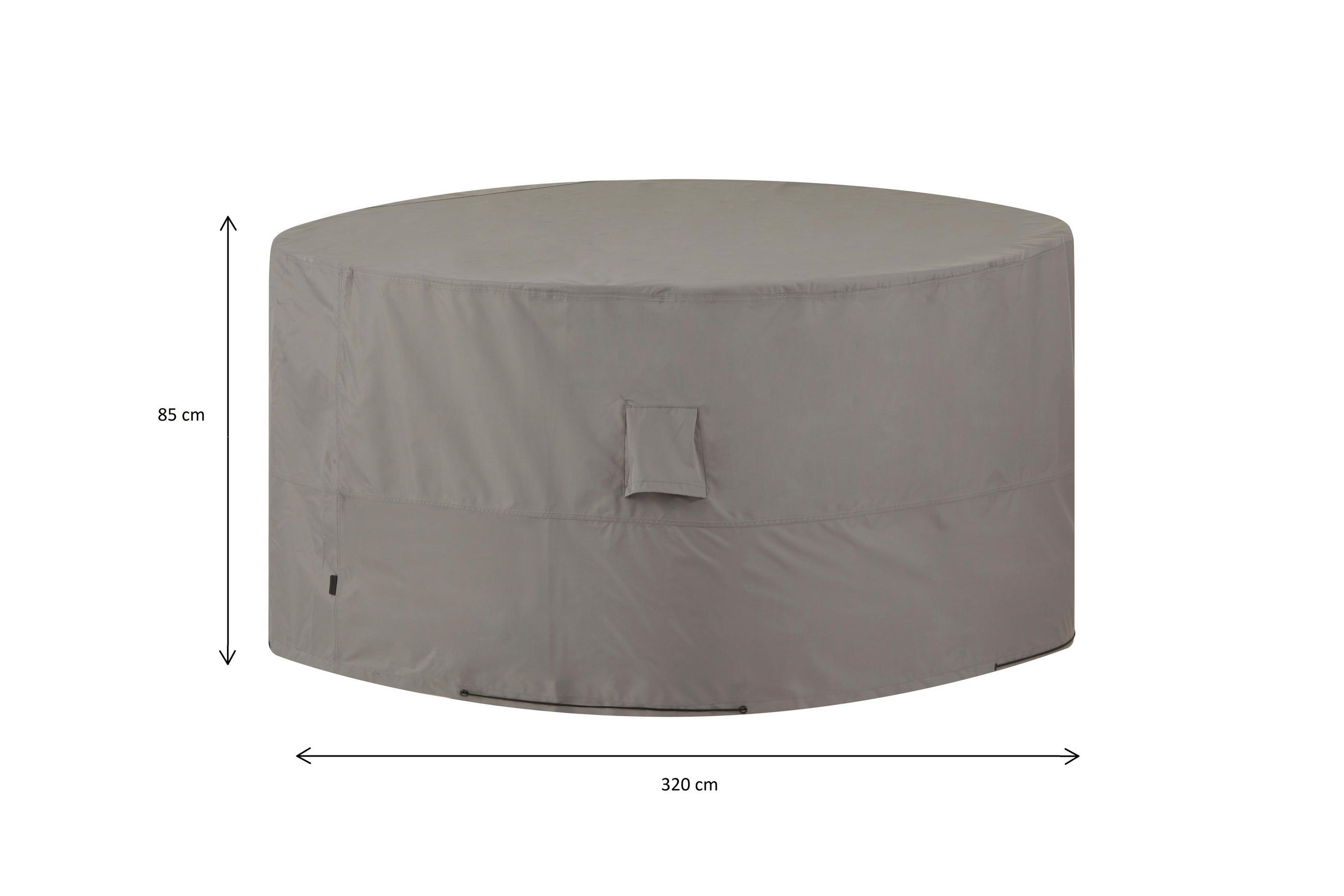 SCHUTZHÜLLE  - Grau, Basics, Kunststoff (320/85cm)