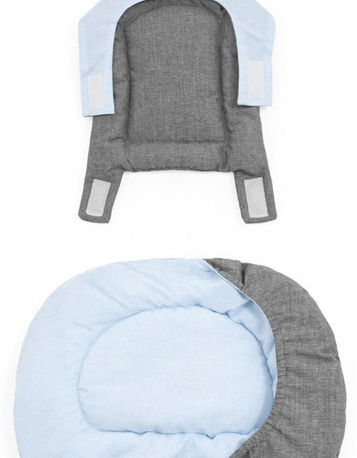 STOKKE NOMI KISSEN NOMI  - Dunkelgrau/Hellblau, Basics, Textil (25/25/5,6cm) - Stokke