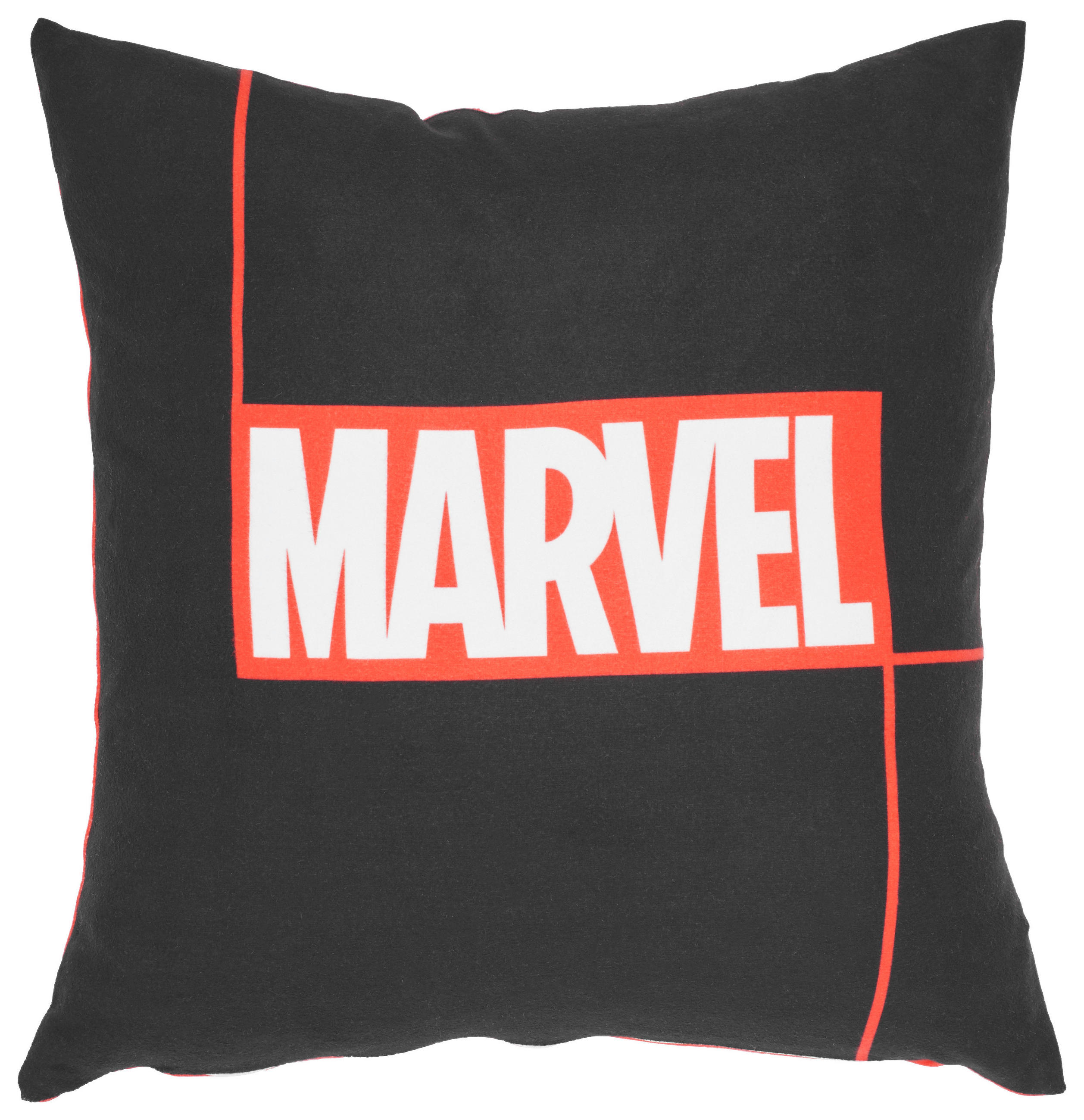 KISSENHÜLLE Marvel 40/40 cm  - Schwarz/Orange, Basics, Textil (40/40cm) - Marvel