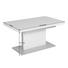 COUCHTISCH rechteckig Silberfarben, Weiß - Silberfarben/Weiß, Design, Holzwerkstoff/Metall (110-150/68/55-74cm) - Venda