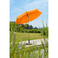 SLNEČNÍK 200/220/200 cm - oranžová/strieborná, Basics, kov/textil (200/220/200cm) - Schneider