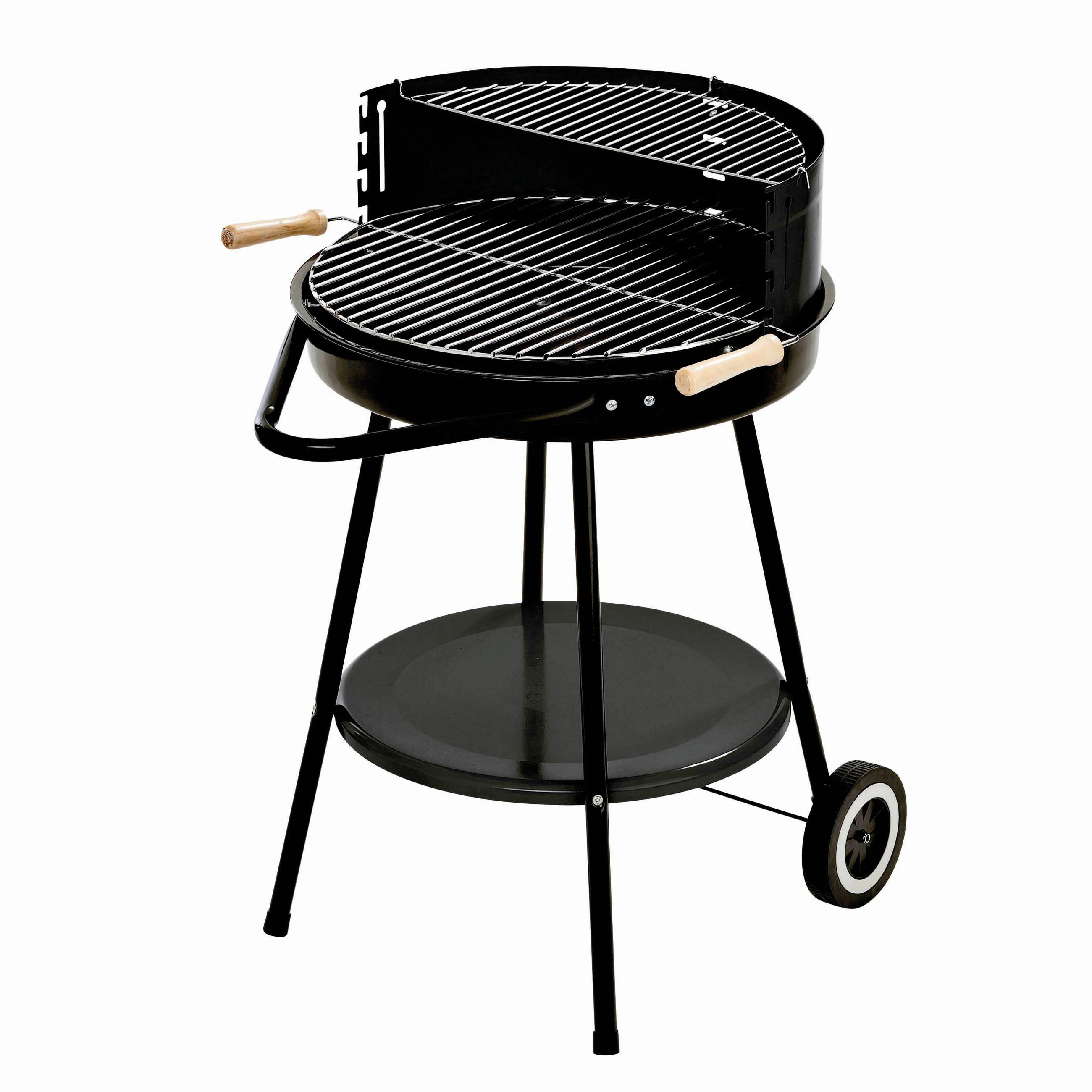 HOLZKOHLEGRILL  Schwarz  - Schwarz, Basics, Metall (64,5/81/68cm) - Landmann
