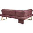 ECKBANK 174/280 cm  in Rosa, Eichefarben  - Eichefarben/Rosa, Design, Holz/Textil (174/280cm) - Dieter Knoll