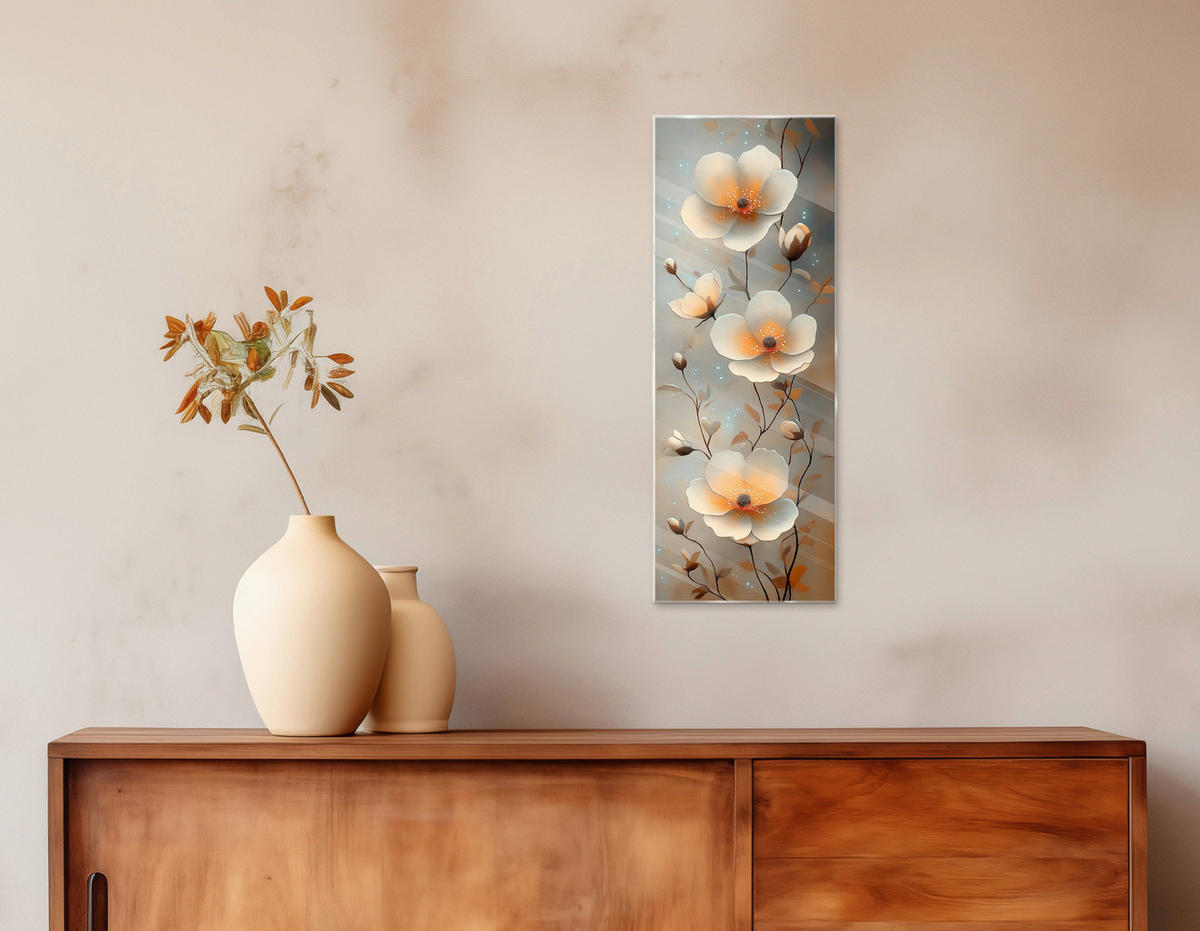 GLASBILD Blumen  - Multicolor, Basics, Glas (30/80/1,40cm) - Euroart