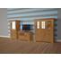VITRINE Kiefer massiv Honig - Messingfarben/Honig, LIFESTYLE, Glas/Holz (66/146/37,5cm) - Landscape