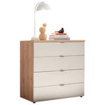 KOMMODE  in 80/78,4/43 cm  - Chromfarben/Champagner, Basics, Holzwerkstoff/Metall (80/78,4/43cm) - Dieter Knoll