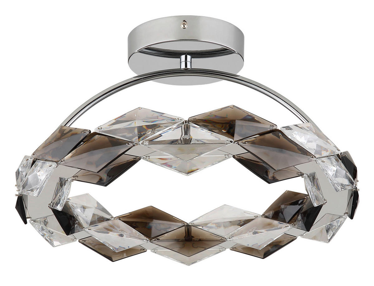 LED-TAKLAMPA 24 W 37,5/21,5 cm  - klar, Design, metall/plast (37,5/21,5cm) - Globo