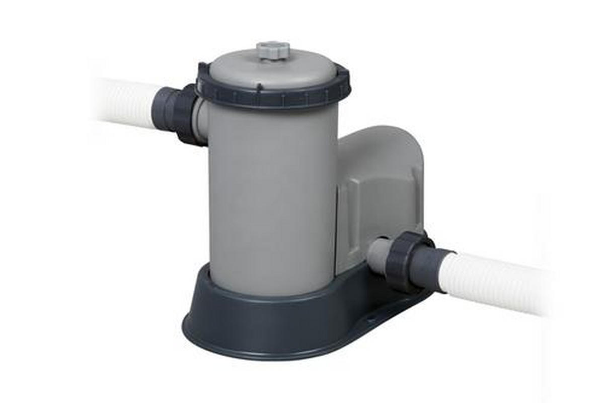 POOLSET 56716GS 549/274/122 cm  - Blau/Weiß, KONVENTIONELL, Kunststoff/Metall (549/274/122cm) - Bestway