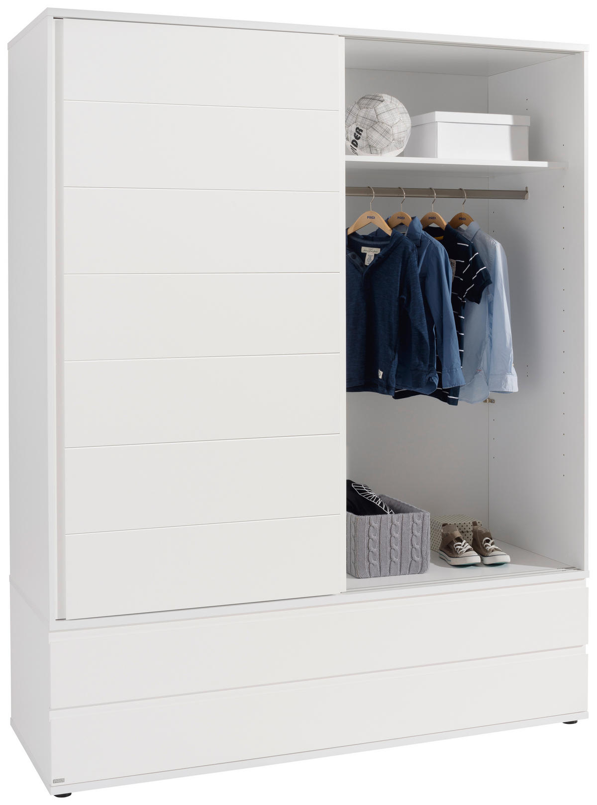 KLEIDERSCHRANK  in Weiß  - Weiß, Design, Holzwerkstoff (164/206,8/62,6cm) - Paidi