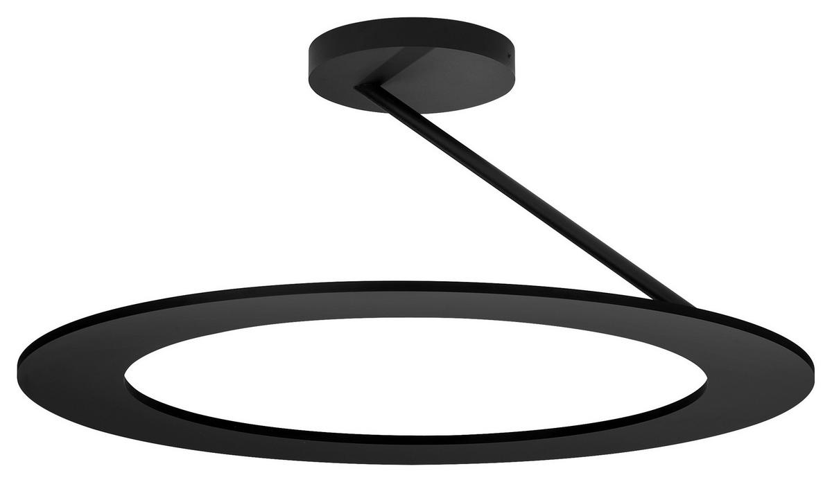 LED-DECKENLEUCHTE 45/20 cm   - Schwarz, Design, Metall (45/20cm) - BOPP