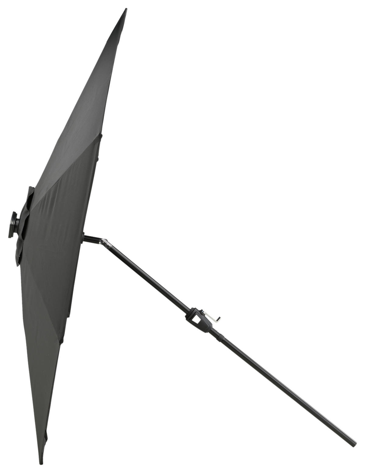 SONNENSCHIRM 270 cm  - Schwarz, KONVENTIONELL (270/241/270cm) - Gardenson