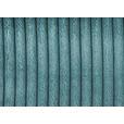SCHLAFSOFA  mit Stoffauswahl, Liegefunktion, Rücken echt Cord Azurblau  - Azurblau/Schwarz, KONVENTIONELL, Kunststoff/Textil (247/95/125cm) - Hom`in