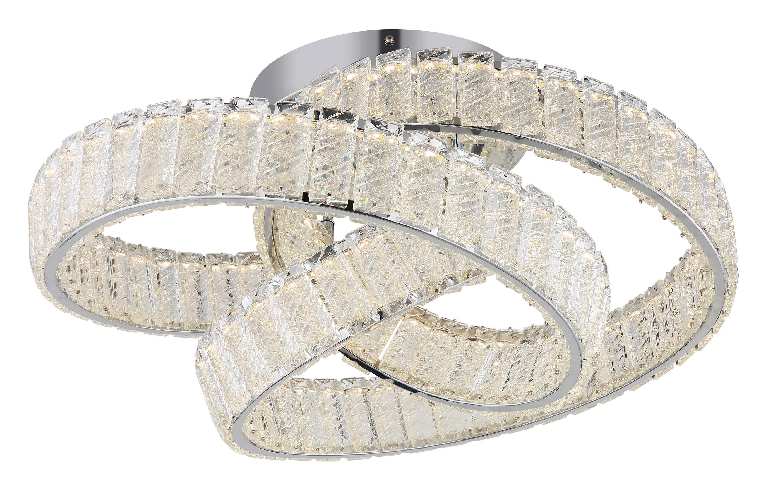 Thumbnail - Globo Led-Deckenleuchte Mucky, Klar, Chrom, Metall, Glas, 26 cm, CE, Stufenschalter, Farben fixierbar, Lampen & Leuchten...