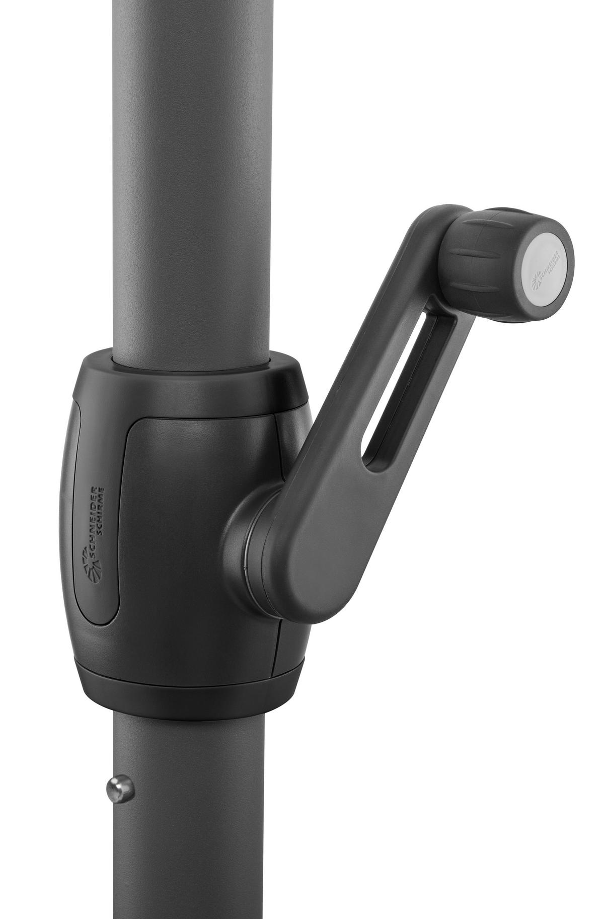 SLUNEČNÍK  - přírodní barvy/antracitová, Basics, kov/textil (350/275cm) - Schneider