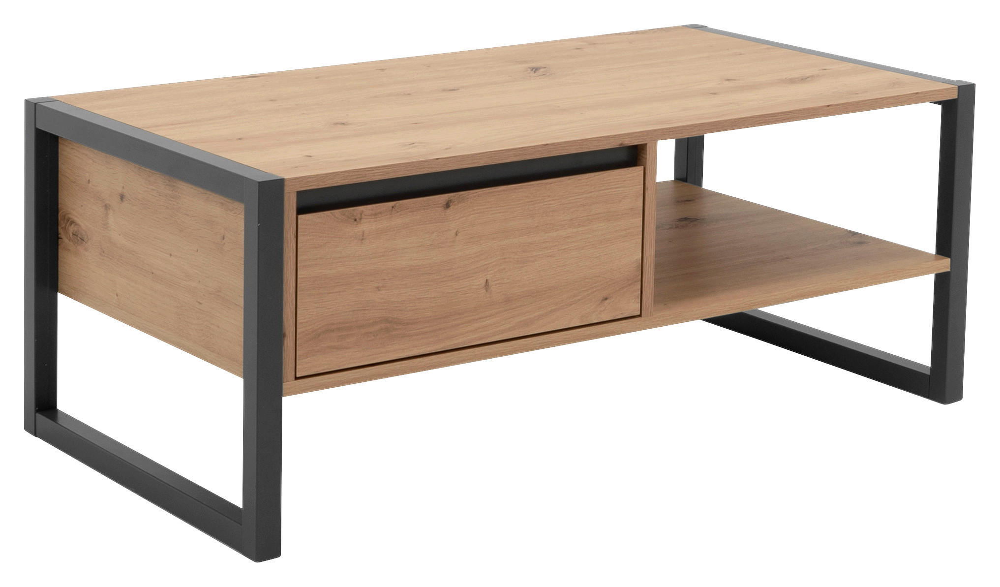 KLUB STOČIĆ  boja hrasta  - boja hrasta/antracit, Konvencionalno, pločasti materijal (100/55/40cm) - Carryhome