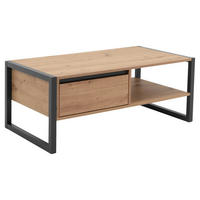 COUCHTISCH in Holzwerkstoff 100/55/40 cm  - Eichefarben/Anthrazit, Konventionell, Holzwerkstoff (100/55/40cm) - MID.YOU