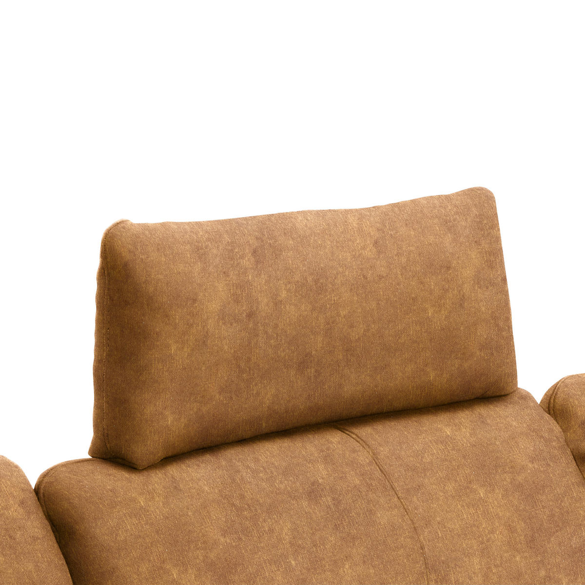 ECKSOFA in Velours Cognac  301/179 cm  - Cognac/Schwarz, Design, Textil/Metall (301/179cm) - Chilliano