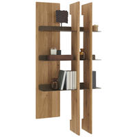 WANDPANEEL Bronzefarben, Wildeiche  74,9/152,3/25 cm  - Wildeiche/Bronzefarben, Natur, Holz/Metall (74,9/152,3/25cm) - Valnatura