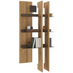 WANDPANEEL Bronzefarben, Wildeiche  74,9/152,3/25 cm  - Wildeiche/Bronzefarben, Natur, Holz/Metall (74,9/152,3/25cm) - Valnatura