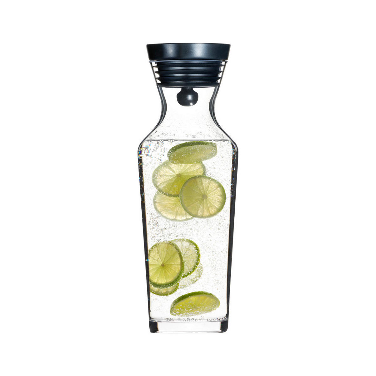WASSERKARAFFE 1,5 L    - Edelstahlfarben/Transparent, Basics, Glas/Kunststoff (11.5/11.5/30.8cm) - CHEF CUISINE