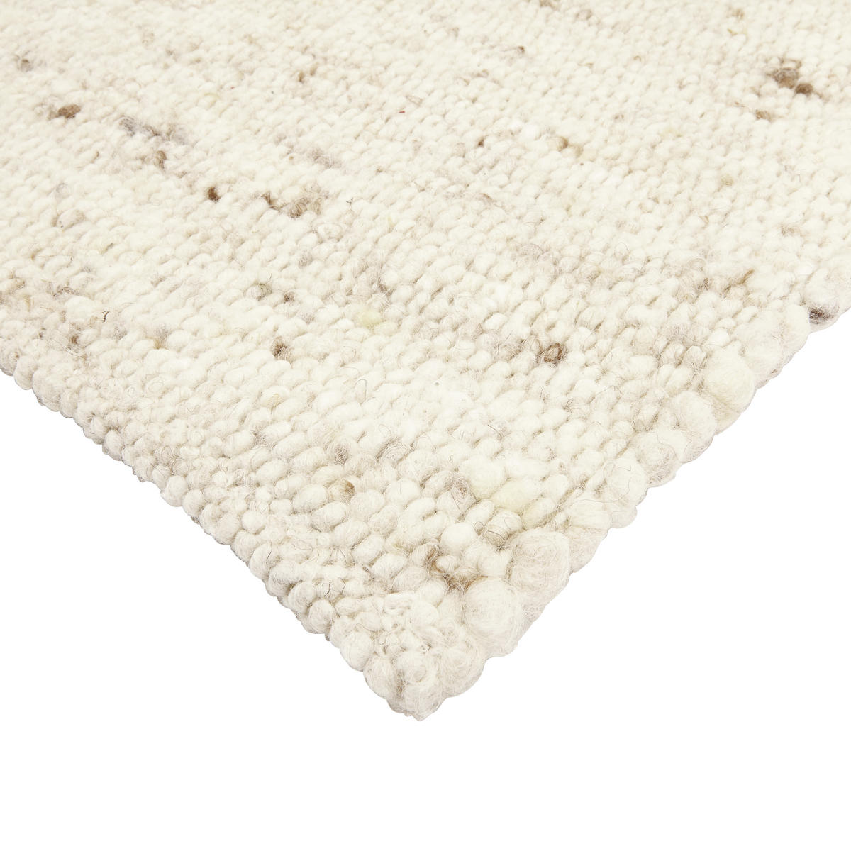 RUČNĚ TKANÝ KOBEREC, 90/160 cm, krémová - krémová, Natur, textil (90/160cm) - Linea Natura