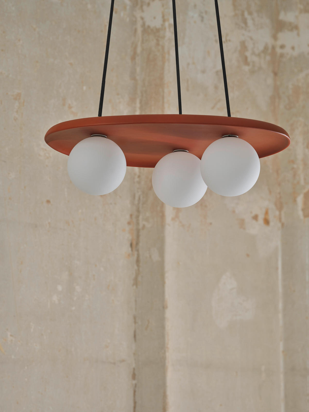 PENDELLEUCHTE 50/38,5/150 cm  - Braun, Natur, Glas/Stein (50/38,5/150cm) - Ledvance