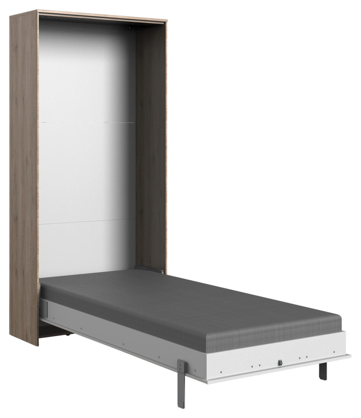 SKLÁPACIA POSTEĽ, 90/200 cm - biela/farba duba, Konventionell, drevo/kompozitné drevo (90/200cm) - Carryhome