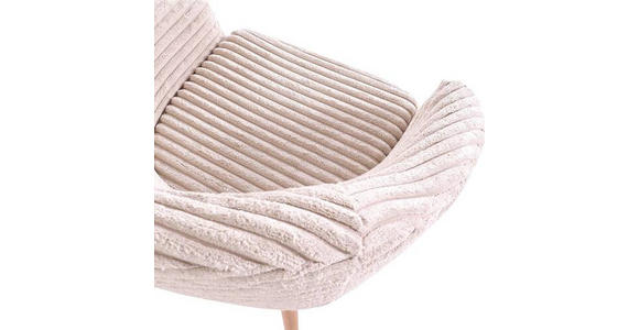 SESSEL Cord Beige    - Beige/Buchefarben, Design, Holz/Textil (73/73/66cm) - Carryhome