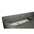 ECKSOFA Anthrazit Struktur  - Anthrazit/Schwarz, KONVENTIONELL, Textil/Metall (274/194cm) - Carryhome