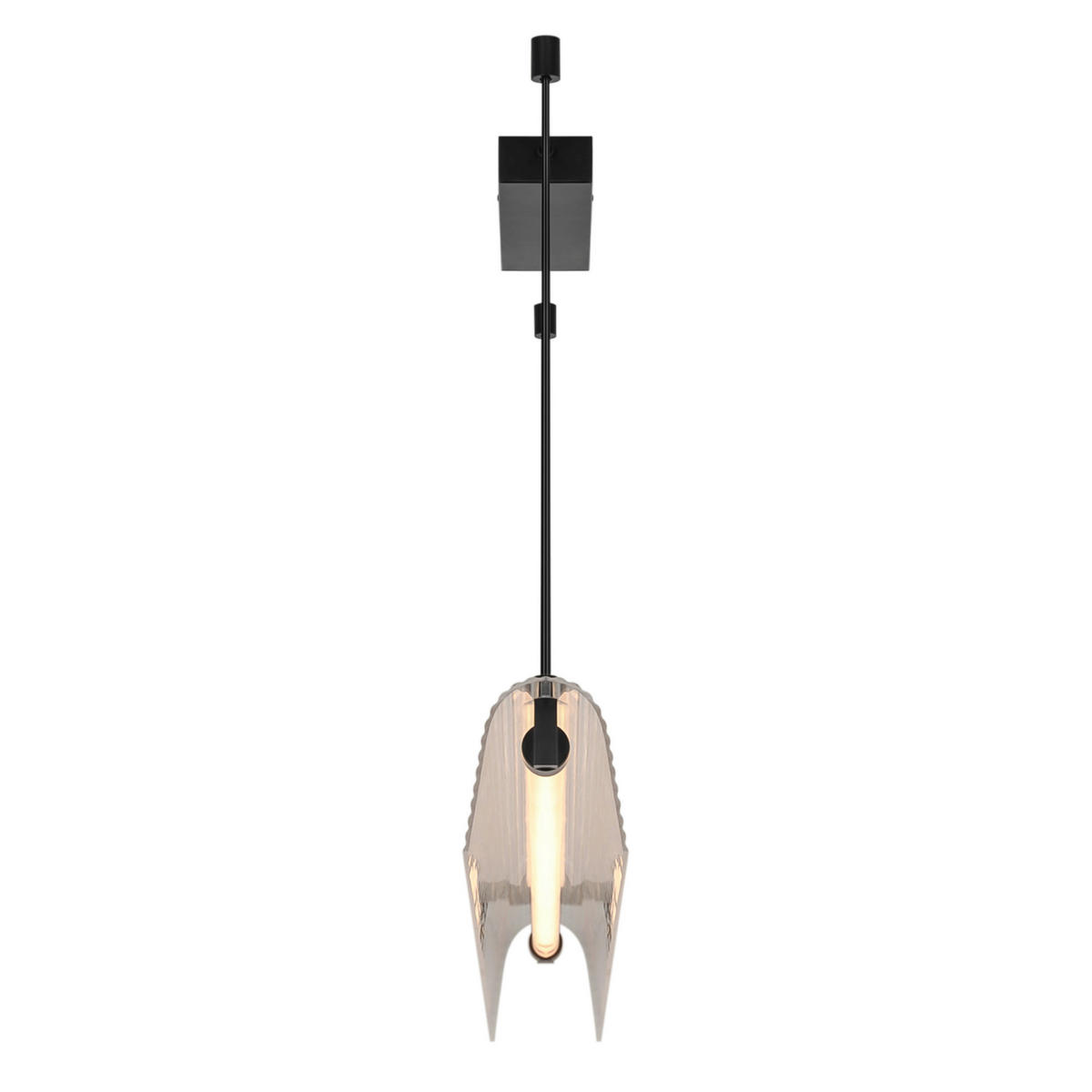 LED-HÄNGELEUCHTE Aliani 9/8/100 cm  - Schwarz, Design, Kunststoff (9/8/100cm) - Nordlux