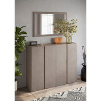 OMARA ZA ČEVLJE barve brona - črna/barve brona, Design, umetna masa/leseni material (140/111/35cm) - Carryhome