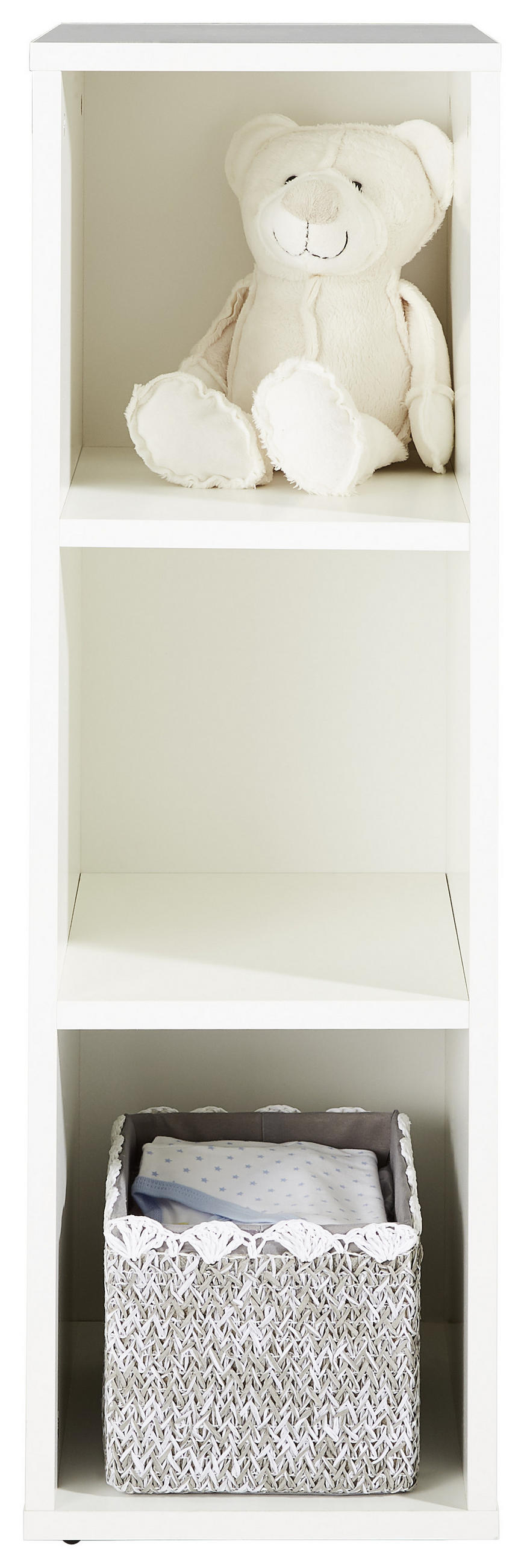 BABYUNTERSTELLREGAL 27,5/89/32 cm  - Weiß, Trend, Holzwerkstoff (27,5/89/32cm) - Jimmylee