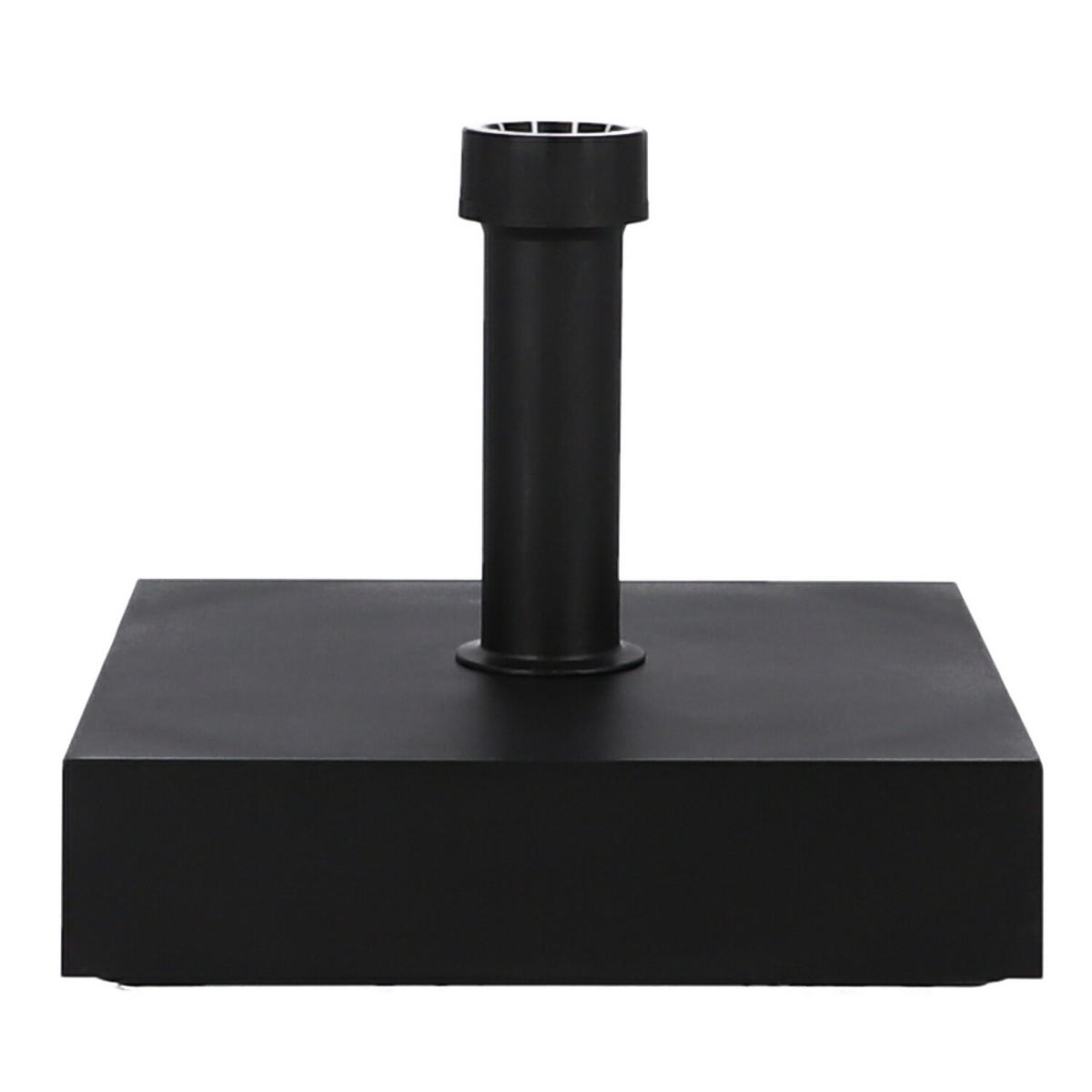 SONNENSCHIRMSTÄNDER Zement Schwarz  - Schwarz, Basics, Kunststoff/Stein (40/10/40cm) - Jan Kurtz