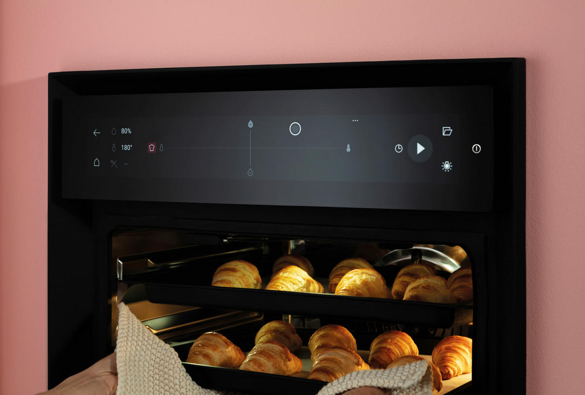 DAMPFBACKOFEN XBO  - Schwarz, MODERN, Glas/Metall (59,5/59,5/58cm) - Bora